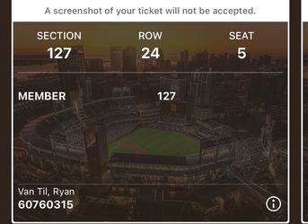Padres Ticket Sunday
