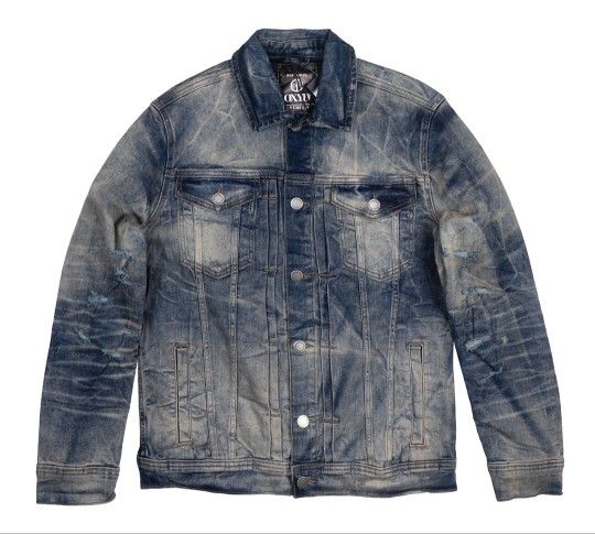Mens Size Large Denim Jacket New Without Tags