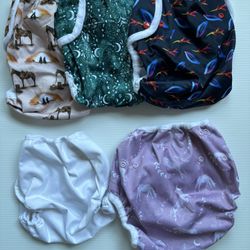 READ DESCRIPTION - 5 size Large cloth diaper covers: Reusabelles and GMD Cloth-Eez