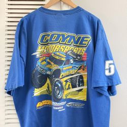 Vintage COYNE Motorsports Off Road  Racing Truck T-shirt.