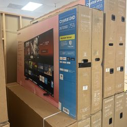 75” Samsung Crystal DU7200 4K HDR Smart TV