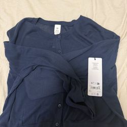 navy blue alo yoga set