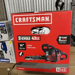 BRAND NEW Craftsman S145 2-Cycle 42cc 14" Chainsaw Model #CMXGSAMNN4214