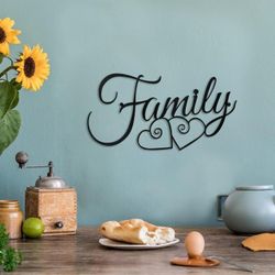 Metal Sign Art Rustic Family Wall Decor