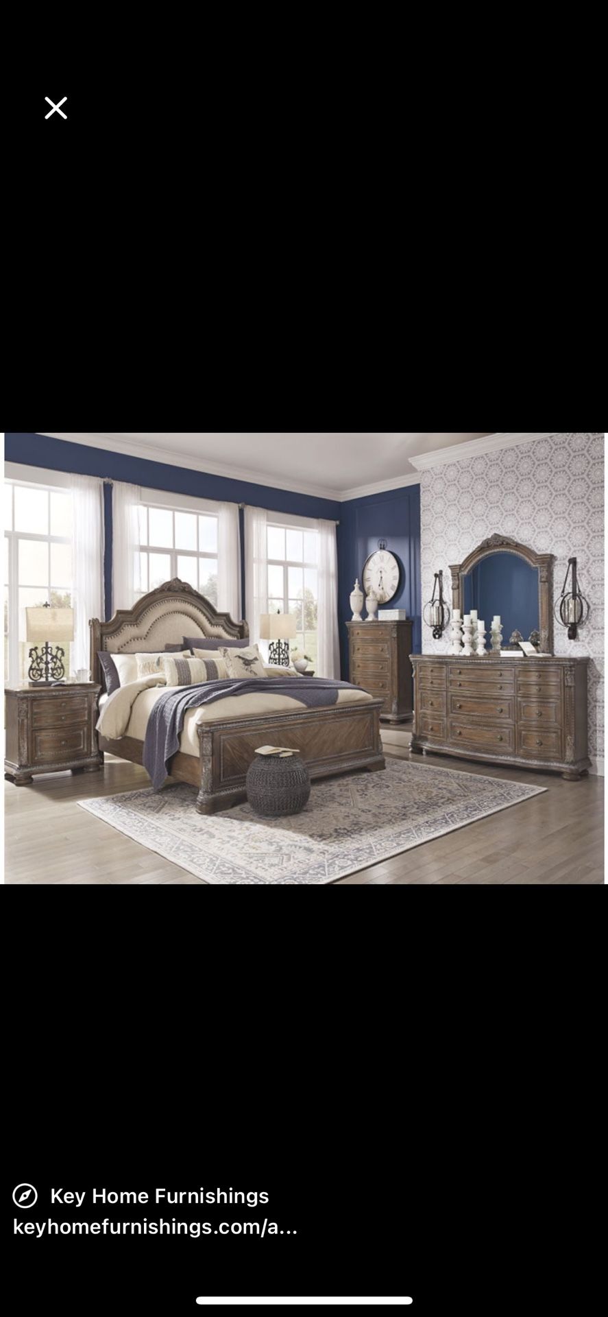 Cal King Bedroom Set Like New Ashley Furniture