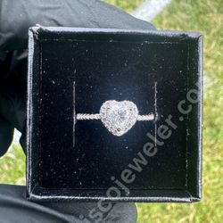 Engagement/Wedding Ring! BEAUTIFUL! Moissanite Heart Engagement Ring ($65) SIZE 6-8 availabe