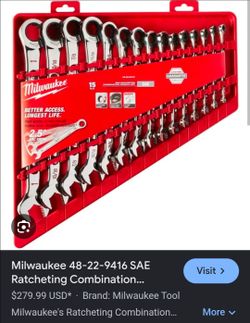 Milwaukee racheting combination