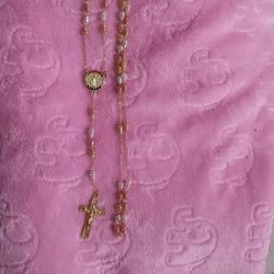 Gold Plated Rosary/Rosario De Oro Laminado