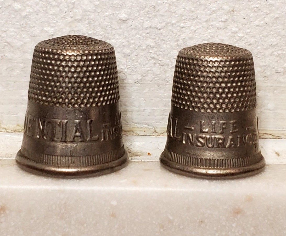 Vintage The Prudential Life Insurance Thimble Usa