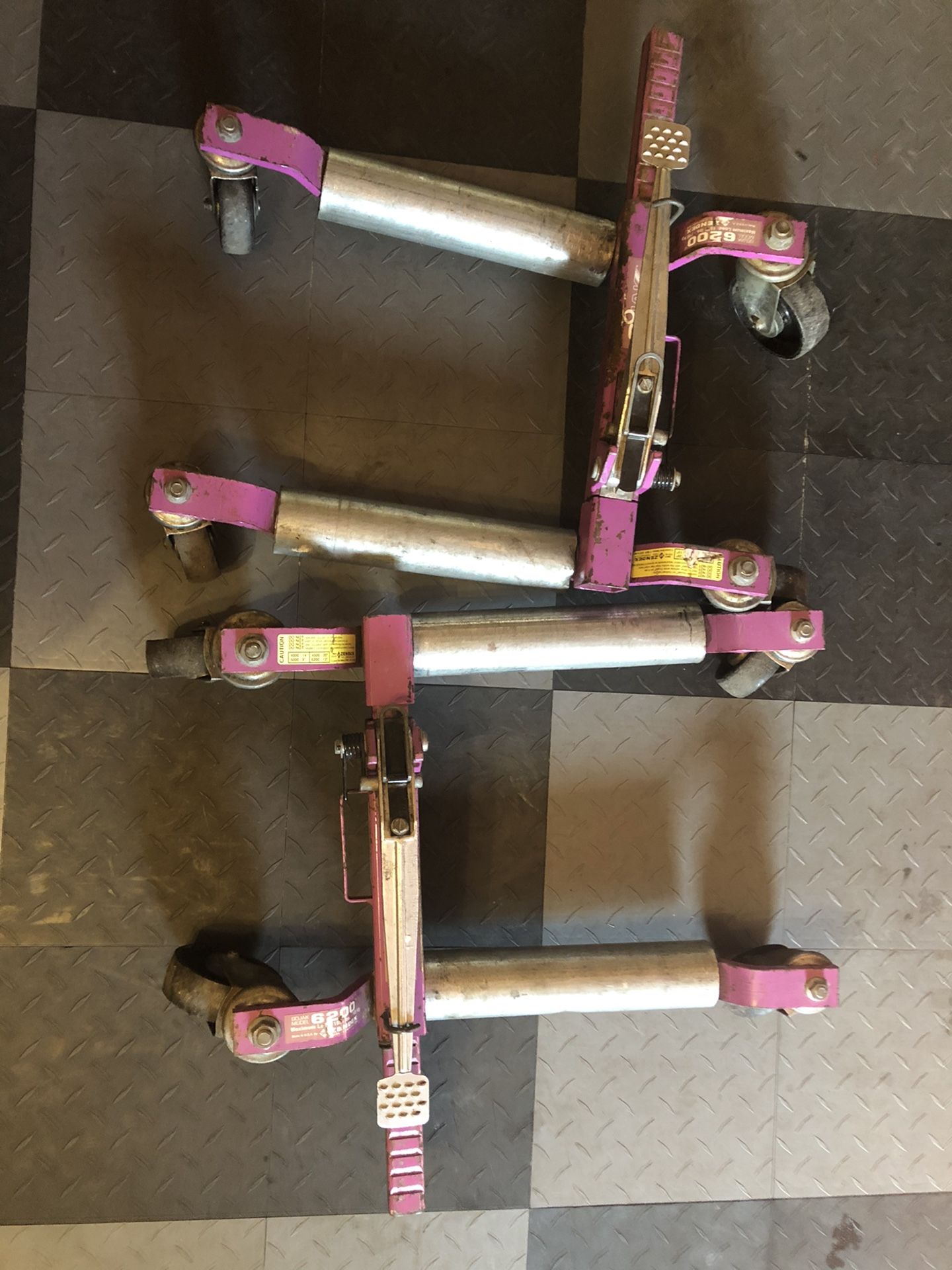 Pair GoJak Gojack Rolling Car Vehicle Dollies Model 6200 Auto Dolly Set