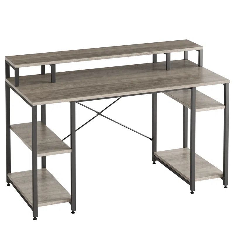 55 Inch Desk - Grey Wood