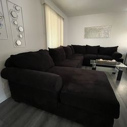 Black Sectional Couch