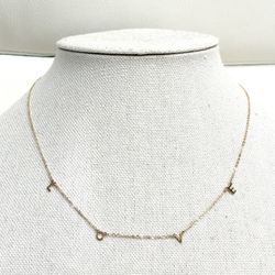 14K solid gold L-O-V-E Necklace