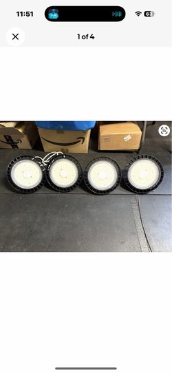 Set 4 Intertek (contact info removed) LED High Bay Light 5000K  150W Model No.: ML-HBC-150W-50K-D