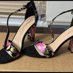 Floral Heel - Size 9.5 - Never worn