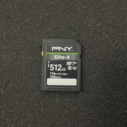 New PNY Elite-x 512GB Video Card.  Never Used.  Great deal!!!