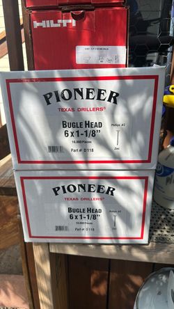 Pioneer Texas Drillers Bugle Head Screws 6x1-1/8"