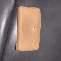 Tan Coach wallet