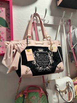 NEW! Black & Pink Juicy Couture purse • "Juicy Tale" Daydreamer tote