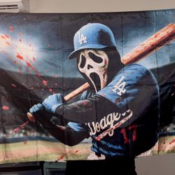 Dodgers Flag ( Ghost Face )