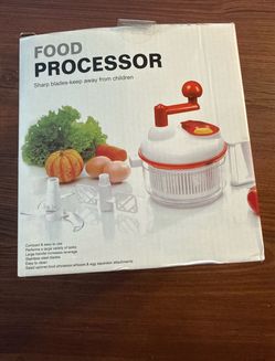 New With Tags Vintage Manual Food Processor