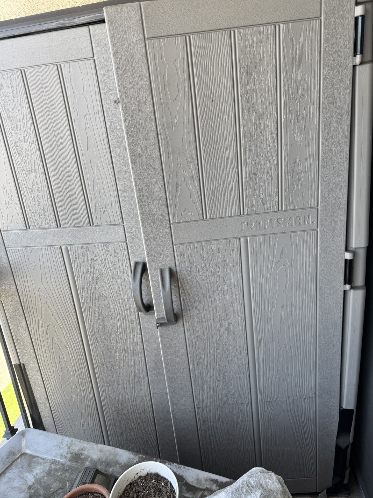 CRAFTSMAN 5-ft x 2-ft Large Vertical Gray Resin Storage Shed (Floor Included)