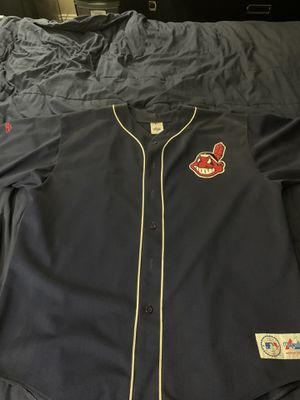 Photo Cleveland Indians authentic baseball jersey 2x like new!!