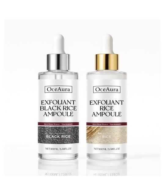 Peel Shot, Rice Peeling Ampoule – Exfoliating Black and White Rice Formula for All Skin Types