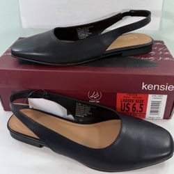 New Kensie women’s Felice Slingback Flats - Black- size 6.5/ 9