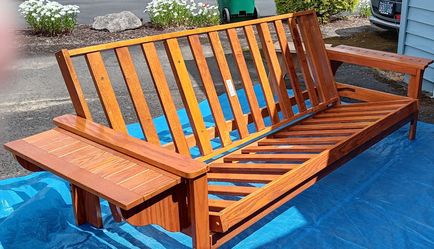 Oak Futon frame for full size bed.