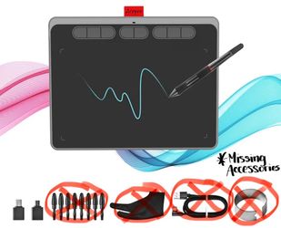 Acepen 9x6 inch Graphics Drawing Tablet with Battery-Free Stylus, UNTESTED