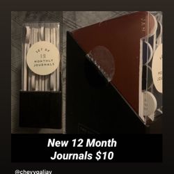 New 12 month journal