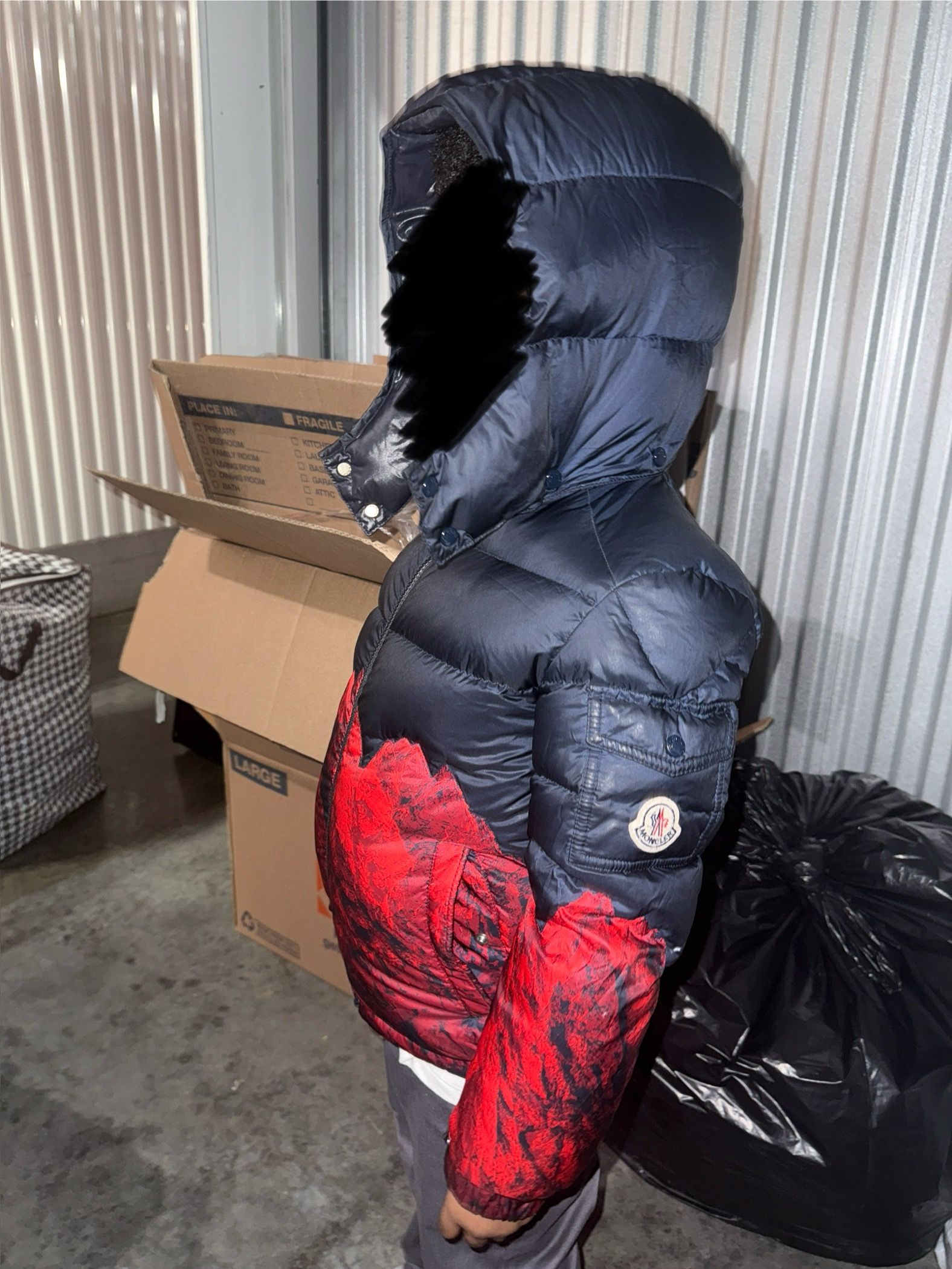 Boys moncler Down coat Size 8