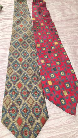 Vintage Guarnelli Milano New York Men’s Silk Ties Handmade Lot of 2