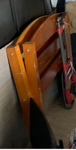 Twin wooden frame
