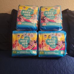 Pampers Easy Ups 4 Bags  Size 2/3   and 3/4