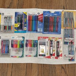 **NEW** 15 Different Pen & Marker Sets + 24 Ballpoint Pens & 5 Mechanical Pencils