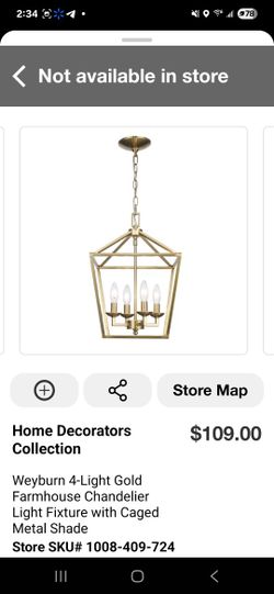 Brand New 4 Light Chandalier