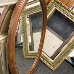 Large Vintage Oval Mirror