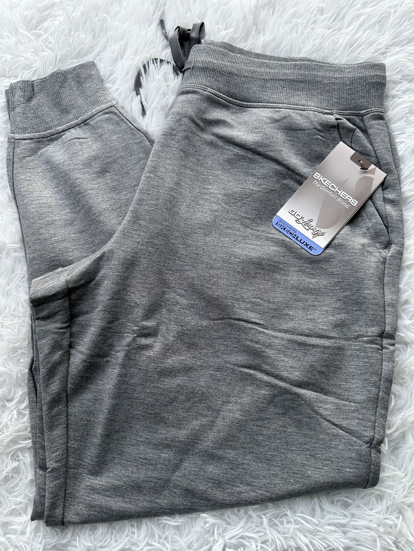 New Skechers Go Lounge women gray Joggers size Large