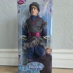 Disney Store Kristoff Doll 12" Frozen NIB