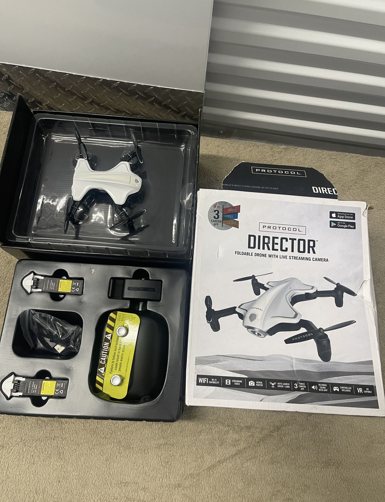 Protocol Director Foldable Drone With Live Streaming Camera