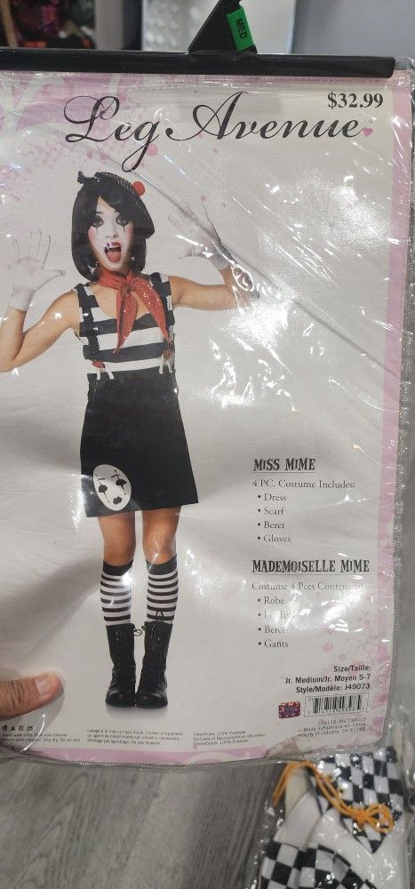 Women Clown Costume Size Medium
