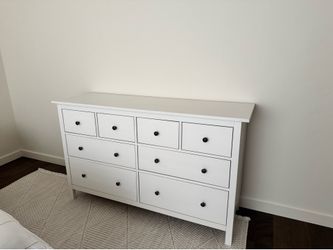 White IKEA Hemnes dresser