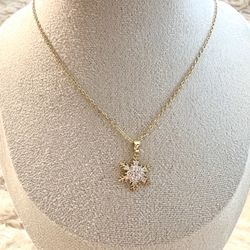 Dainty Snowflake Pendant