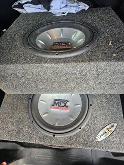 Mtx subwoofers 10 inch