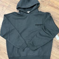 Fear of God Essentials Hoodie (Black) – Small