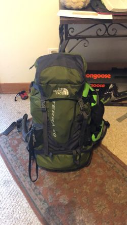 NorthFace Terra 60L backpacking backpack