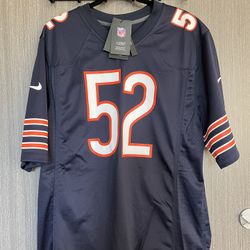 Nike NFL Chicago Bears Khalil Mack Limited Jersey Navy Blue Orange Men's Large L