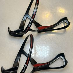 Pair Of Elite Leggero Carbon Water Bottle Cages 